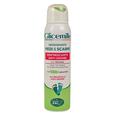 Deodorante spray piedi e scarpe - 150 ml - Glicemille