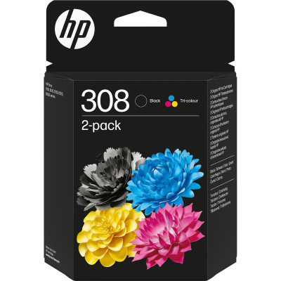 Hp Confezione 2 Cartucce ink 308 BK -C-M-Y