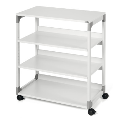 Mobile-carrello Multifunzione System 88 - con ruote - 4 ripiani - 75 x 43,2 x 87,9 cm - grigio - Durable