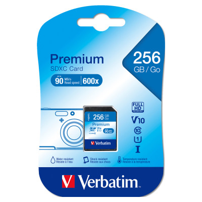 Vertbatim - Scheda SDHC Premium SDXC Class 10-UHS-1 - 44026 - 256GB