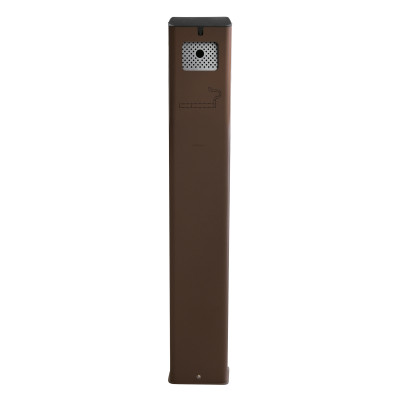 Posacenere da terra - acciaio - 17,5 x 10,5 x 106 cm - 2 L - corten - Stilcasa