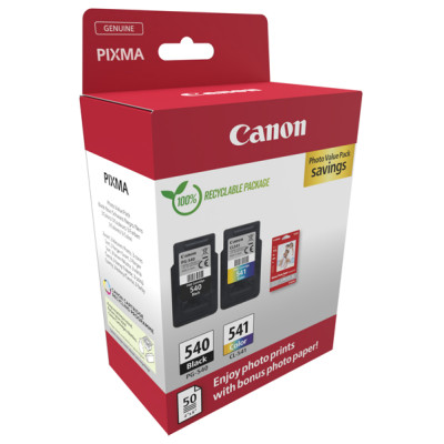Canon - Cartuccia Ink PG-540-CL-541 - con Confezione Fogli - 5225B013
