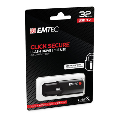 Emtec - Memoria USB B120 Click&Secure - ECMMD32GB123 - 32GB