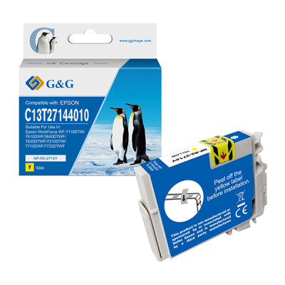 G&G - Cartuccia ink Compatibile per Epson WorkForce  WF-3620DWF-WF-7110DTW-WF-7620DTWF - Giallo