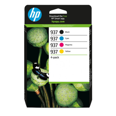 Hp originale - Cartuccia 937 4-pack - BK-C-M-Y - 6C400NE