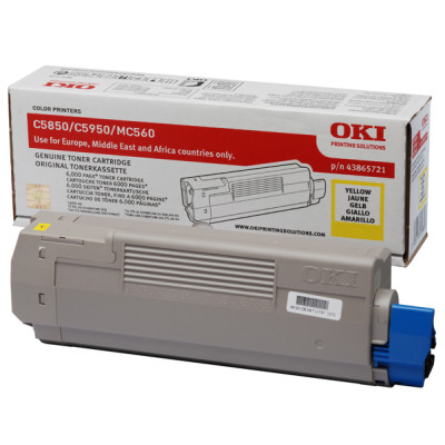 Oki - Toner - Giallo - C5850-C5950 - 43865721 - 6.000 pag