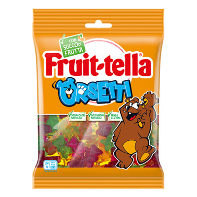 Caramella gommosa - orsetti - formato pocket 90 gr - Fruit-Tella