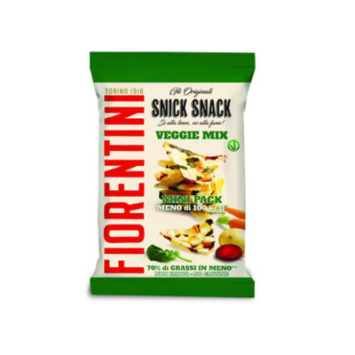 Triangolini Snick Snack - veggie - Fiorentini - conf. 30 pezzi (monoporzione 20 gr cad.)