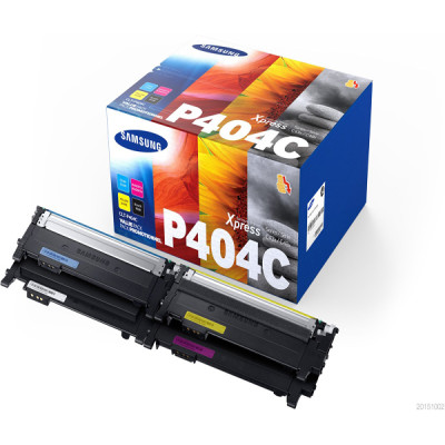 Hp-Sasmung - Conf. 4 Toner originale - C-M-Y-K - CLTP404C-ELS -  SU365A - 1.000 pag cad