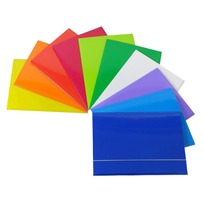 Cartellina con elastico - cartone plastificato - 3 lembi - 25x34 cm - colori assortiti - Queen - Starline