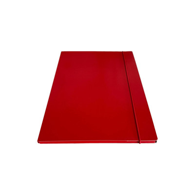 Cartella c-elastico tondo - dorso 1cm - rosso - Starline