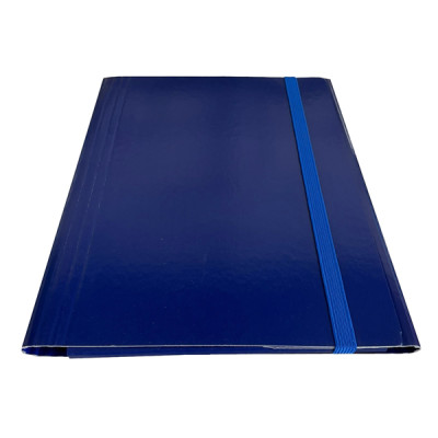 Cartella c-elastico piatto - dorso variabile - blu - Starline