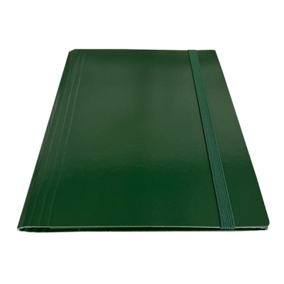 Cartella c-elastico piatto - dorso variabile - verde - Starline