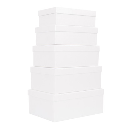 Set scatole regalo - dimensioni assortite - fantasia Pearl - conf. 5 pezzi