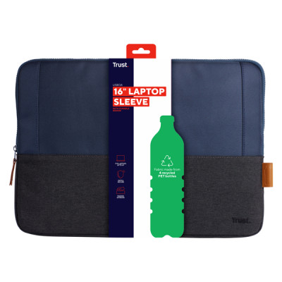 Custodia per laptop - Lisboa - da 16  - blu - Trust