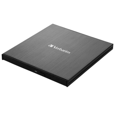 Masterizzatore CD-DVD slimline esterno con connessione USB-C - Verbatim - 43886